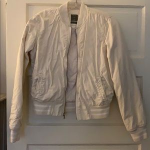 Gap Khaki/White Bomber Jacket